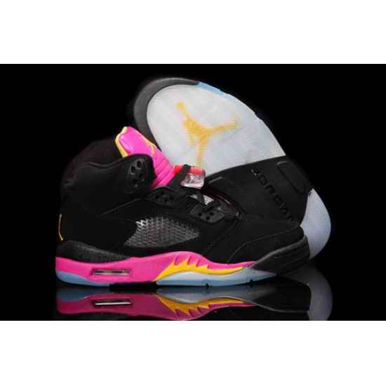 Air Jordan 5 V Shoes 2013 Womens Black Pink